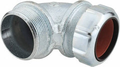 Thomas & Betts - 1-5/8 to 1-7/8" Cable Capacity, Liquidtight, Elbow Strain Relief Cord Grip - 2 NPT Thread, Iron - Exact Tooling