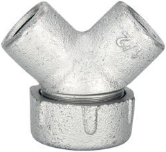 Thomas & Betts - 1/2" Trade, Iron Threaded Angled Rigid/Intermediate (IMC) Conduit Elbow - Noninsulated - Exact Tooling