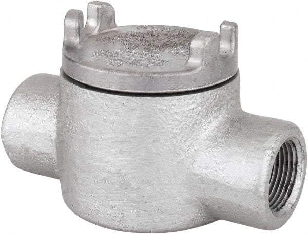 Thomas & Betts - (2) 1/2" Knockouts, Iron Round GUAC - 2-1/2" Overall Width x 2-1/4" Overall Depth - Exact Tooling