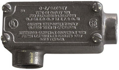 O-Z/Gedney - LR Body, 1/2" Trade, Rigid Malleable Iron Conduit Body - Rectangle, 3.69" OAL, Hazardous Locations - Exact Tooling