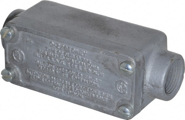 O-Z/Gedney - C Body, 3/4" Trade, Rigid Malleable Iron Conduit Body - Rectangle, 1" OAL, Hazardous Locations - Exact Tooling