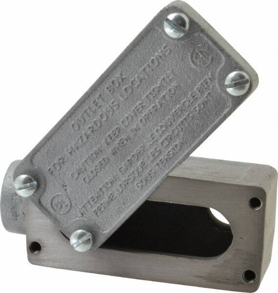 O-Z/Gedney - LB Body, 3/4" Trade, Rigid Malleable Iron Conduit Body - Rectangle, 1" OAL, Hazardous Locations - Exact Tooling