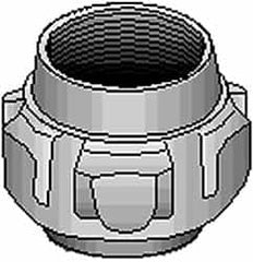 Thomas & Betts - 2-1/2" Trade, Steel Threaded Straight Rigid/Intermediate (IMC) Conduit Female Union - Noninsulated - Exact Tooling