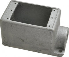 Thomas & Betts - 1 Gang, (1) 1" Knockout, Iron Rectangle Device Box - 2-3/4" Overall Width - Exact Tooling