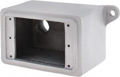 O-Z/Gedney - 1 Gang, 3/4" Knockouts, Iron Rectangle Outlet Box - Weather Resistant - Exact Tooling