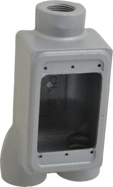 O-Z/Gedney - 1 Gang, 3/4" Knockouts, Iron Rectangle Outlet Box - Weather Resistant - Exact Tooling