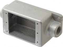 Thomas & Betts - 1 Gang, (2) 1/2" Knockouts, Iron Rectangle Device Box - 5.38" Overall Height x 2-3/4" Overall Width x 2" Overall Depth - Exact Tooling