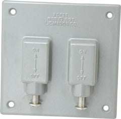 Thomas & Betts - Electrical Outlet Box Aluminum Plunger Style Cover - Includes Gasket & Screw - Exact Tooling