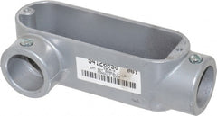 Hubbell Killark - Form Set Screw, LR Body, 1" Trade, EMT Aluminum Conduit Body - Oval, 5-15/16" OAL, Dry Locations - Exact Tooling