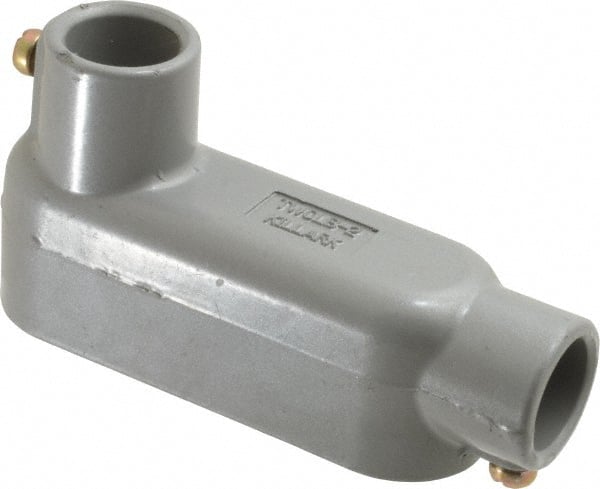 Hubbell Killark - Form Set Screw, LB Body, 3/4" Trade, EMT Aluminum Conduit Body - Oval, 5-3/4" OAL, 7 cc Capacity - Exact Tooling