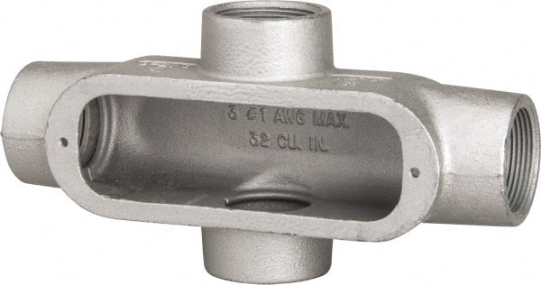 Hubbell Killark - Form 35, X Body, 1-1/2" Trade, IMC, Rigid Malleable Iron Conduit Body - Oval, 9-3/16" OAL, 36 cc Capacity, Hazardous & Wet Locations - Exact Tooling