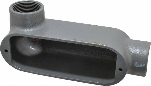 Hubbell Killark - Form 35, LL Body, 1-1/4" Trade, IMC, Rigid Malleable Iron Conduit Body - Oval, 8-1/8" OAL, 32 cc Capacity, Hazardous & Wet Locations - Exact Tooling