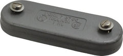 Hubbell Killark - 1" Trade, Cast Iron Conduit Body Cover Plate - Use with Form 7 Conduit Bodies - Exact Tooling