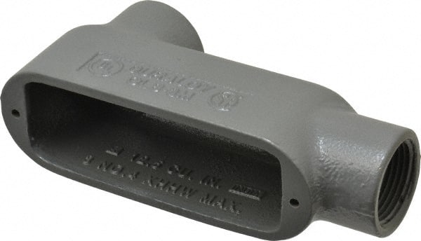 Hubbell Killark - Form 35, LB Body, 1" Trade, IMC, Rigid Malleable Iron Conduit Body - Oval, 6-5/8" OAL, 12 cc Capacity, Hazardous & Wet Locations - Exact Tooling