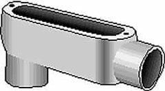 Hubbell Killark - Form 35, LB Body, 1-1/2" Trade, IMC, Rigid Malleable Iron Conduit Body - Oval, 9-1/8" OAL, 36 cc Capacity, Hazardous & Wet Locations - Exact Tooling
