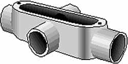 Hubbell Killark - Form 35, X Body, 1" Trade, IMC, Rigid Malleable Iron Conduit Body - Oval, 7-1/8" OAL, 12 cc Capacity, Hazardous & Wet Locations - Exact Tooling