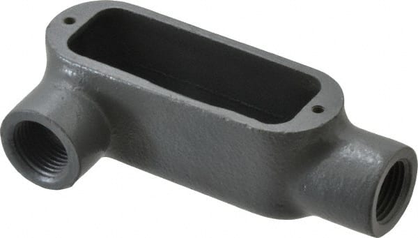 Hubbell Killark - Form 35, LR Body, 1/2" Trade, IMC, Rigid Malleable Iron Conduit Body - Oval, 4-5/8" OAL, 4 cc Capacity, Hazardous & Wet Locations - Exact Tooling