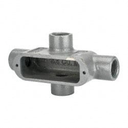 Hubbell Killark - Form 35, X Body, 1/2" Trade, IMC, Rigid Malleable Iron Conduit Body - Oval, 5-3/8" OAL, 4 cc Capacity, Hazardous & Wet Locations - Exact Tooling