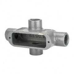 Hubbell Killark - Form 35, X Body, 1/2" Trade, IMC, Rigid Malleable Iron Conduit Body - Oval, 5-3/8" OAL, 4 cc Capacity, Hazardous & Wet Locations - Exact Tooling