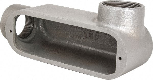 Hubbell Killark - Form 35, LR Body, 2" Trade, IMC, Rigid Malleable Iron Conduit Body - Oval, 10-9/16" OAL, 70 cc Capacity, Hazardous & Wet Locations - Exact Tooling