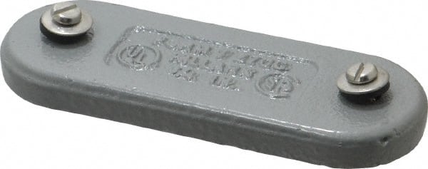 Hubbell Killark - 3/4" Trade, Cast Iron Conduit Body Cover Plate - Use with Form 7 Conduit Bodies - Exact Tooling