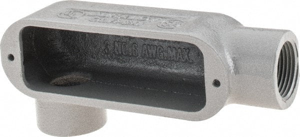 Hubbell Killark - Form 35, LR Body, 3/4" Trade, IMC, Rigid Malleable Iron Conduit Body - Oval, 5-3/8" OAL, 7 cc Capacity, Hazardous & Wet Locations - Exact Tooling