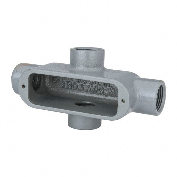 Hubbell Killark - Form 35, X Body, 3/4" Trade, IMC, Rigid Malleable Iron Conduit Body - Oval, 6-1/16" OAL, 7 cc Capacity, Hazardous & Wet Locations - Exact Tooling