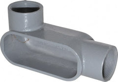 Hubbell Killark - Form 7, LL Body, 1-1/2" Trade, IMC, Rigid Iron Conduit Body - Oval, 7-1/4" OAL, 26 cc Capacity, Gray, Hazardous & Wet Locations - Exact Tooling