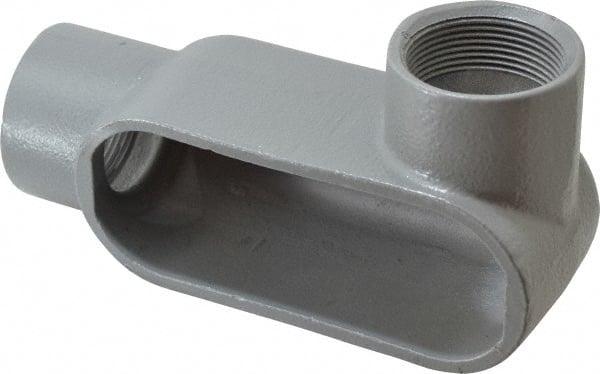 Hubbell Killark - Form 7, LR Body, 1-1/2" Trade, IMC, Rigid Iron Conduit Body - Oval, 7-1/4" OAL, 26 cc Capacity, Gray, Hazardous & Wet Locations - Exact Tooling