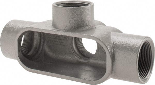 Hubbell Killark - Form 7, TA Body, 1-1/2" Trade, IMC, Rigid Iron Conduit Body - Oval, 8-7/16" OAL, 27 cc Capacity, Gray, Hazardous & Wet Locations - Exact Tooling