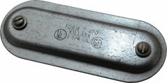 Hubbell Killark - 1-1/4" Trade, Steel Conduit Body Cover Plate - Use with Form 7 Conduit Bodies - Exact Tooling
