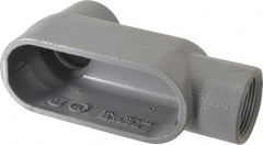 Hubbell Killark - Form 7, LB Body, 1-1/4" Trade, IMC, Rigid Iron Conduit Body - Oval, 6-13/16" OAL, 19-1/2 cc Capacity, Gray, Hazardous & Wet Locations - Exact Tooling
