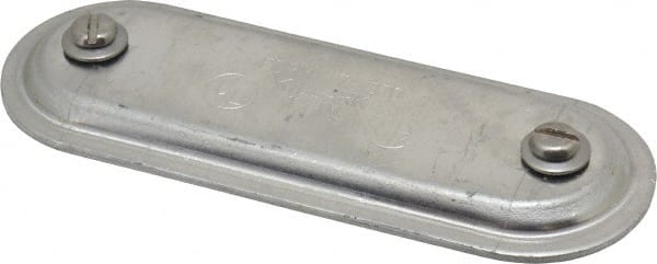 Hubbell Killark - 1" Trade, Aluminum Conduit Body Cover Plate - Use with Form 7 Conduit Bodies - Exact Tooling