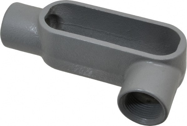 Hubbell Killark - Form 7, LL Body, 1" Trade, IMC, Rigid Iron Conduit Body - Oval, 6-5/16" OAL, 11 cc Capacity, Gray, Hazardous & Wet Locations - Exact Tooling