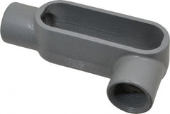 Hubbell Killark - Form 7, LL Body, 1" Trade, IMC, Rigid Iron Conduit Body - Oval, 6-5/16" OAL, 11 cc Capacity, Gray, Hazardous & Wet Locations - Exact Tooling