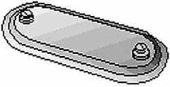 Hubbell Killark - 3-1/2" & 4" Trade, Aluminum Conduit Body Cover Plate - Use with Form 7 Conduit Bodies - Exact Tooling