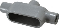Hubbell Killark - Form 7, TB Body, 1/2" Trade, IMC, Rigid Iron Conduit Body - Oval, 5-11/16" OAL, 6.2 cc Capacity, Gray, Hazardous & Wet Locations - Exact Tooling