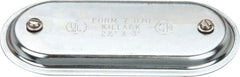 Hubbell Killark - 2-1/2" & 3" Trade, Steel Conduit Body Cover Plate - Use with Form 7 Conduit Bodies - Exact Tooling