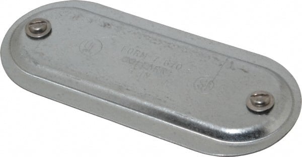Hubbell Killark - 2" Trade, Steel Conduit Body Cover Plate - Use with Form 7 Conduit Bodies - Exact Tooling