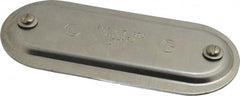 Hubbell Killark - 2" Trade, Aluminum Conduit Body Cover Plate - Use with Form 7 Conduit Bodies - Exact Tooling