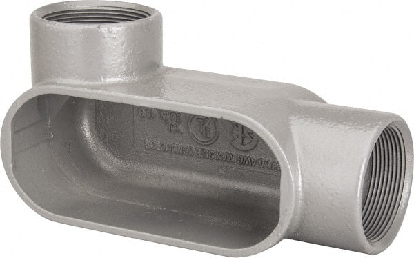 Hubbell Killark - Form 7, LL Body, 2" Trade, IMC, Rigid Iron Conduit Body - Oval, 8-1/4" OAL, 48 cc Capacity, Gray, Hazardous & Wet Locations - Exact Tooling