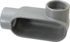 Hubbell Killark - Form 7, LR Body, 2" Trade, IMC, Rigid Iron Conduit Body - Oval, 8-1/4" OAL, 48 cc Capacity, Gray, Hazardous & Wet Locations - Exact Tooling