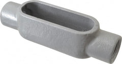 Hubbell Killark - Form 7, C Body, 3/4" Trade, IMC, Rigid Iron Conduit Body - Oval, 6-3/16" OAL, 7 cc Capacity, Gray, Hazardous & Wet Locations - Exact Tooling