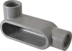 Hubbell Killark - Form 7, LL Body, 3/4" Trade, IMC, Rigid Iron Conduit Body - Oval, 5-3/8" OAL, 7 cc Capacity, Gray, Hazardous & Wet Locations - Exact Tooling