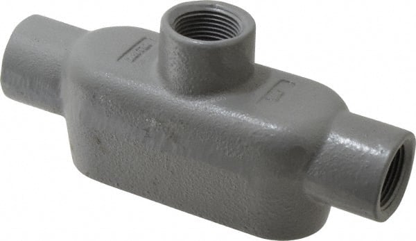 Hubbell Killark - Form 7, TB Body, 3/4" Trade, IMC, Rigid Iron Conduit Body - Oval, 6-5/16" OAL, 9-1/2 cc Capacity, Gray, Hazardous & Wet Locations - Exact Tooling
