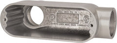 Hubbell Killark - Form 85, LB Body, 1-1/2" Trade, IMC, Rigid Aluminum Conduit Body - Oval, 9-1/8" OAL, 36 cc Capacity, Hazardous & Wet Locations - Exact Tooling