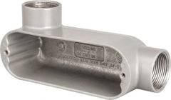 Hubbell Killark - Form 85, LL Body, 1-1/4" Trade, IMC, Rigid Aluminum Conduit Body - Oval, 8-1/8" OAL, 32 cc Capacity, Hazardous & Wet Locations - Exact Tooling