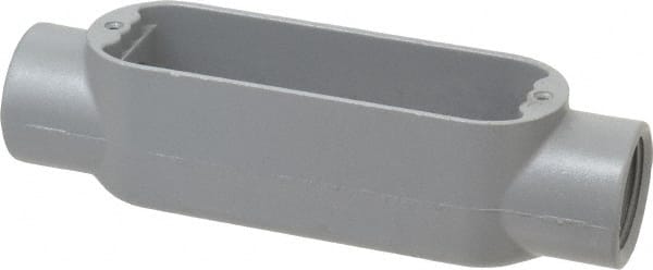 Hubbell Killark - Form 85, C Body, 1" Trade, IMC, Rigid Aluminum Conduit Body - Oval, 7-1/8" OAL, 12 cc Capacity, Hazardous & Wet Locations - Exact Tooling