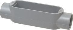 Hubbell Killark - Form 85, C Body, 1" Trade, IMC, Rigid Aluminum Conduit Body - Oval, 7-1/8" OAL, 12 cc Capacity, Hazardous & Wet Locations - Exact Tooling