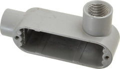 Hubbell Killark - Form 85, LR Body, 1/2" Trade, IMC, Rigid Aluminum Conduit Body - Oval, 4-5/8" OAL, 4 cc Capacity, Hazardous & Wet Locations - Exact Tooling